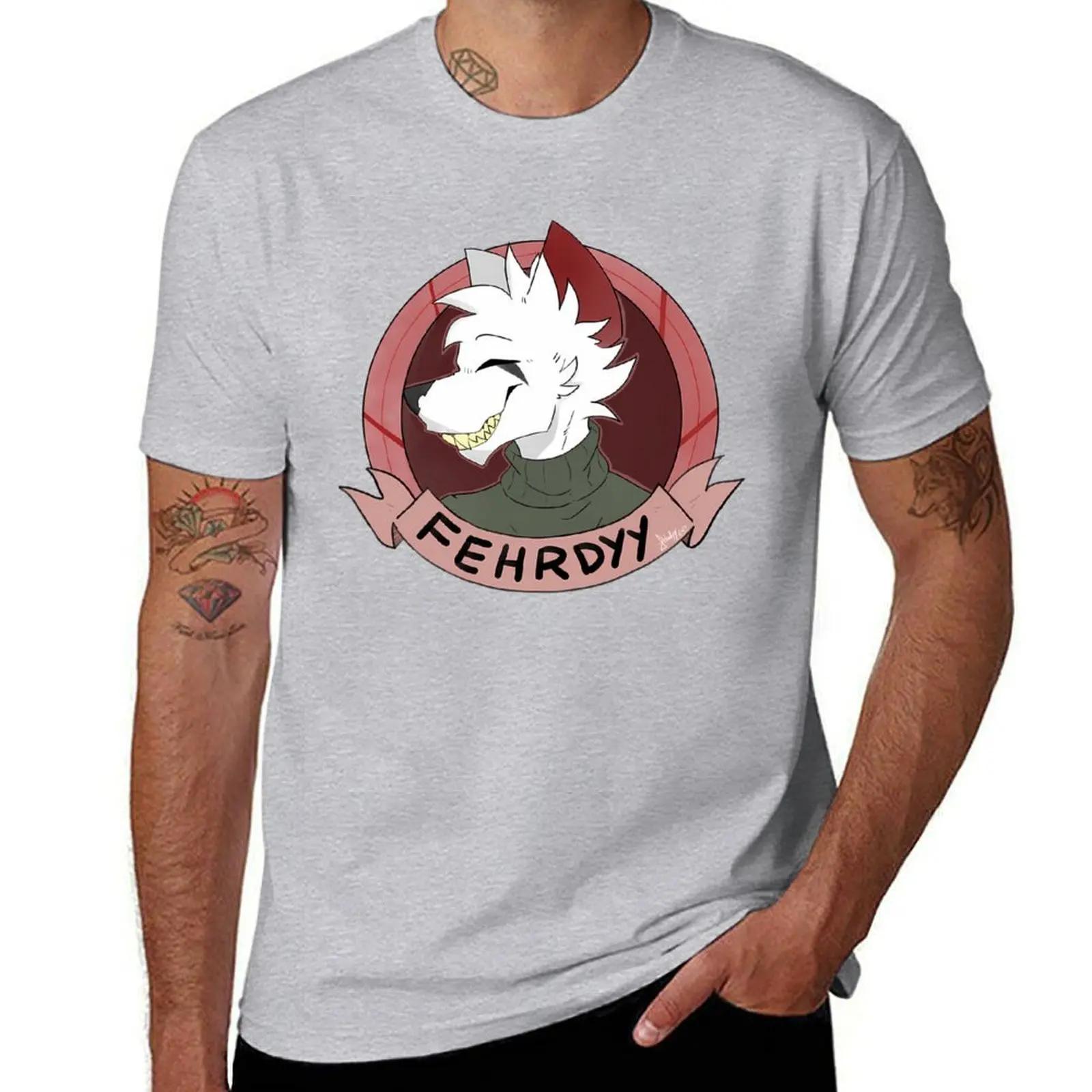 Fehrdyy Logo TShirt Blouse tees shirts graphic tees customizeds mens vintage t shirts S