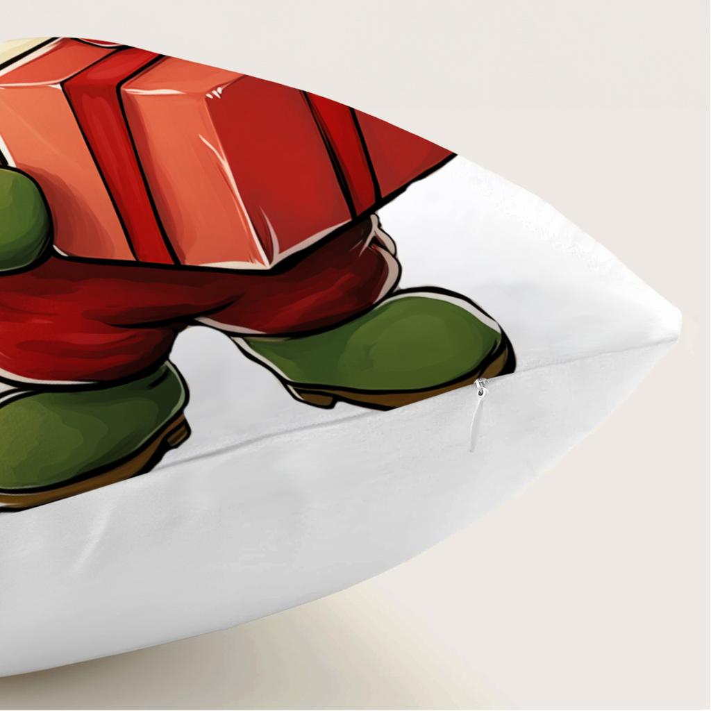 1Pcs Christmas Snowman Pillowcase Square Bedroom Cushion Covers Zipper Chair Living Soft Comfortable Home Decor 45X45Cm