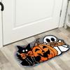 Halloween Pumpkin Ghost Carpet Foot Mat Cute Rugs Living Room Sofa Carpet Bathroom Floor Mat Door Mat Halloween Decoration