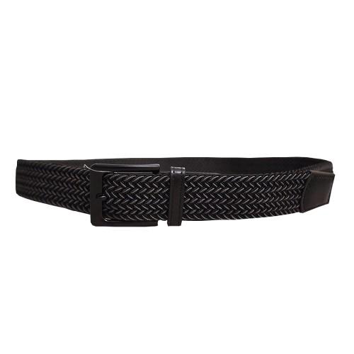 Cinto estreito masculino elástico L/XL cinzento/preto