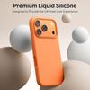 Coque Silicone - BOOLING - pour iPhone 17 Pro Max - Protection Ultra Slim Souple Mat Orange