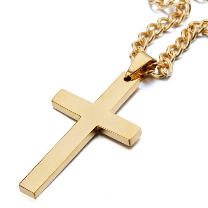 Promotional Simple Necklace Pendant Jewelry With Chain Simple Smooth Surface