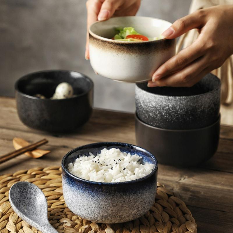 Japanese Style Ceramics Rice Bowl Household Hotel Restaurant Sushi Ramen Noodle Dessert Bowl Kitchen Soup Bowls Tableware New