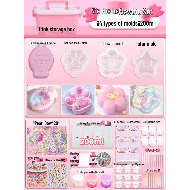 DIY Squishy Toy Kit - Food Grade Silicone Glue for Kids' Crafting