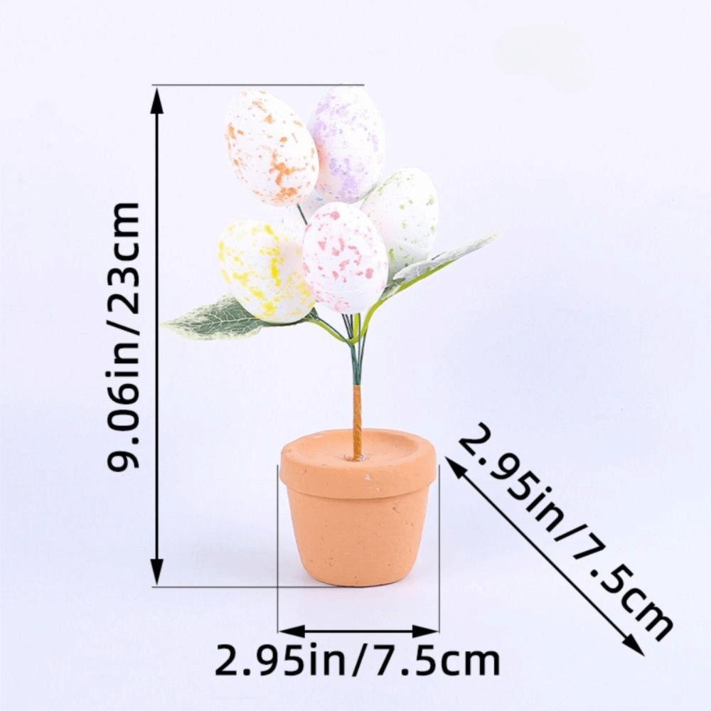 Easter Day Easter Tabletop Ornament Foam Egg Easter Desktop Ornaments  Home Decoration