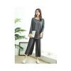 [TRTRO] Women's Loungewear, Top and Bottom Set, Large Size, Round Collar, Long Sleeves, Pajamas, Room Wear, Sleepwear, Elastic Waist