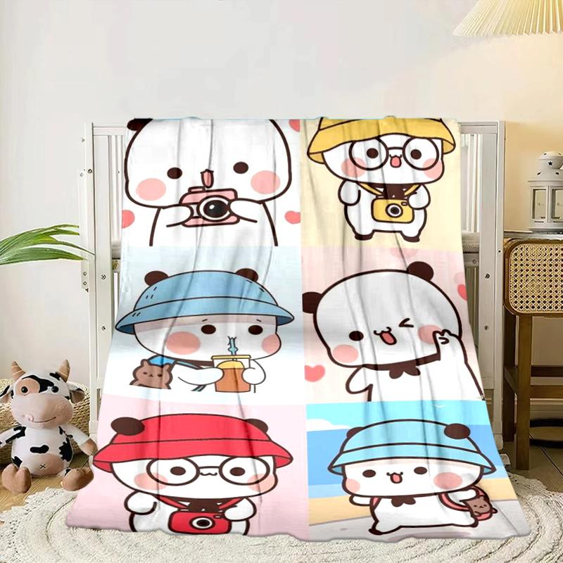 

Bobo Dudu In Love Blanket Flannel Blanket for bed, sofa, Camping, Hiking, Picnic Essentials, gift for family Fan gifts 75x90cm