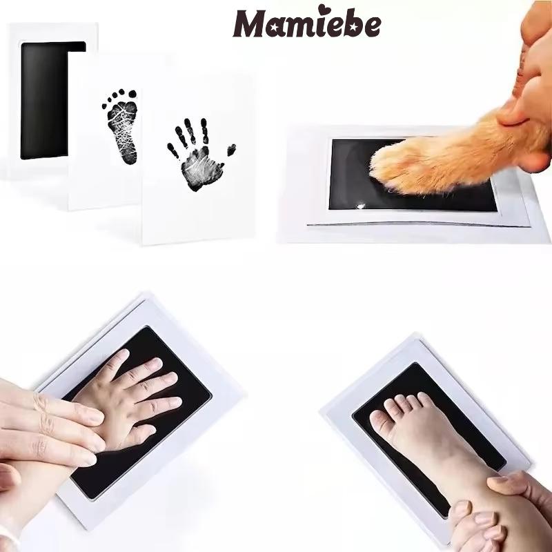 Zestaw do robienia nietoksycznych odcisków dłoni dziecka: Uchwyć odciski stóp i dłoni noworodka - idealne jako pamiątki i prezenty dla dzieci Odcisk dłoni dziecka