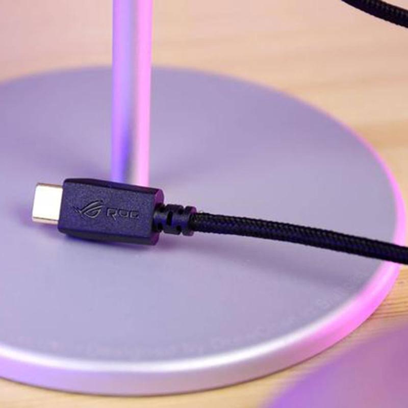 Kopfhörerkabel Audiokabel für ROG für Delta USB-C Gaming-Headset Zubehör Schwarz
