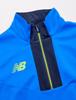 New Balance ABT25218 Junior Half Zip Jersey Soccer Kids SBU 130 Warm-up T-Shirt (Cerine Blue)
