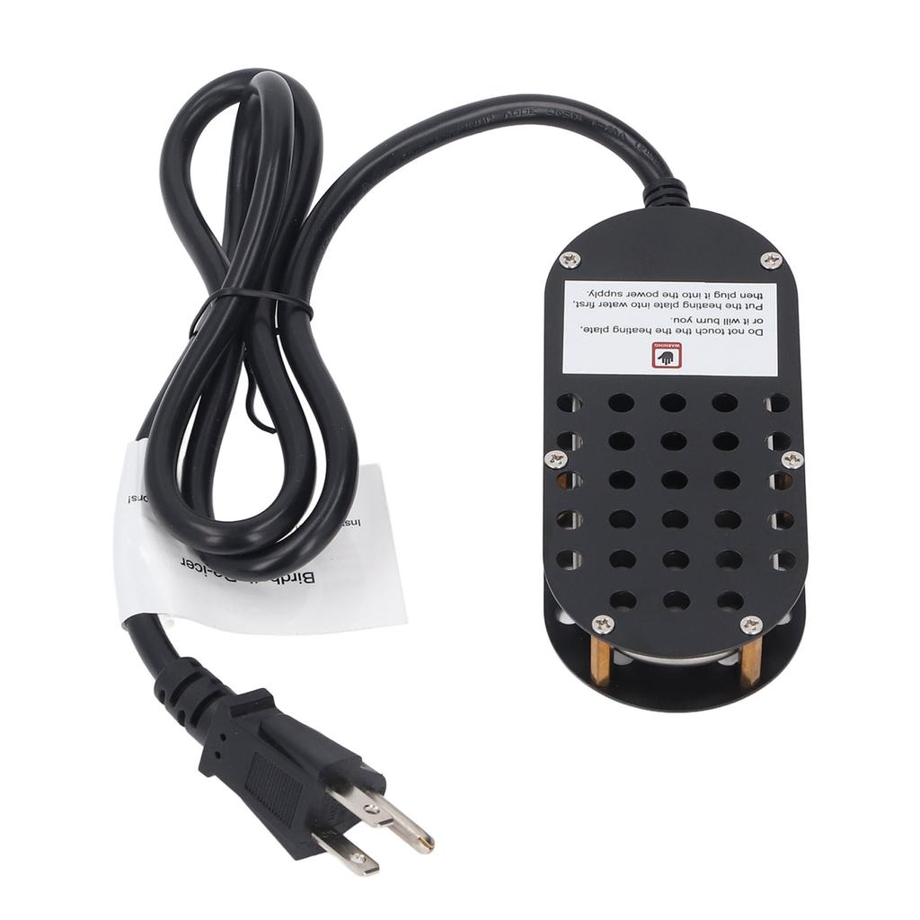 Submergible Chicken Waterer Heater 200 W Thermostatic Control Aluminium Shell Bird Bath Deicer For W