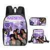 Fashion Novelty Kpop Katseye 3D Print 3pcs/Set pupil School Bags Laptop Daypack Backpack Inclined shoulder bag Pencil Case