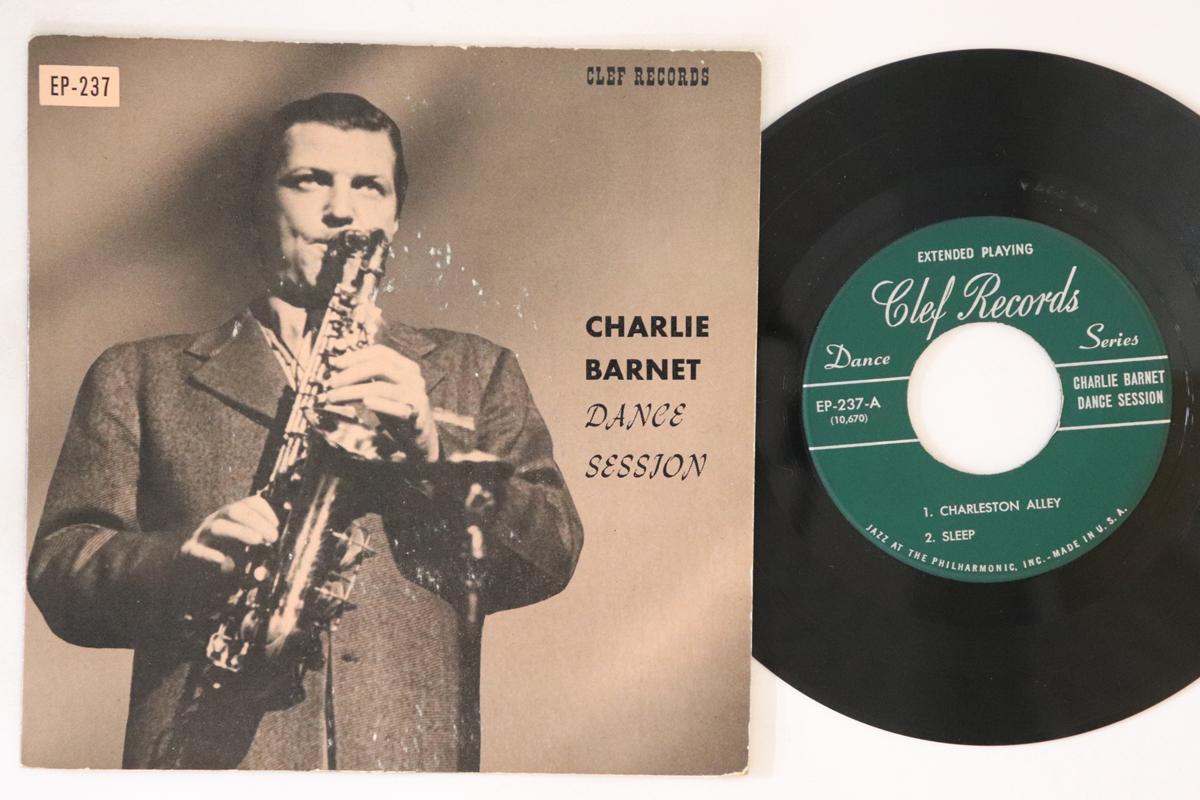 

7inch Record CHARLIE BARNET Dance Session EP237 CLEF US Jazz Used
