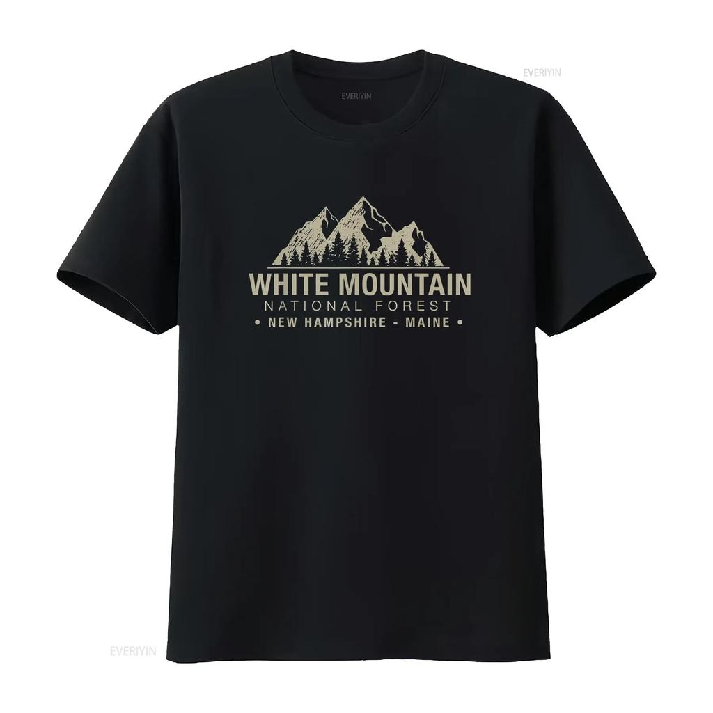 White Mountain National Forest New Hampshire Maine T Shirt vintage Washed Unisex Stylish Top For Everyday Wear homme Casual