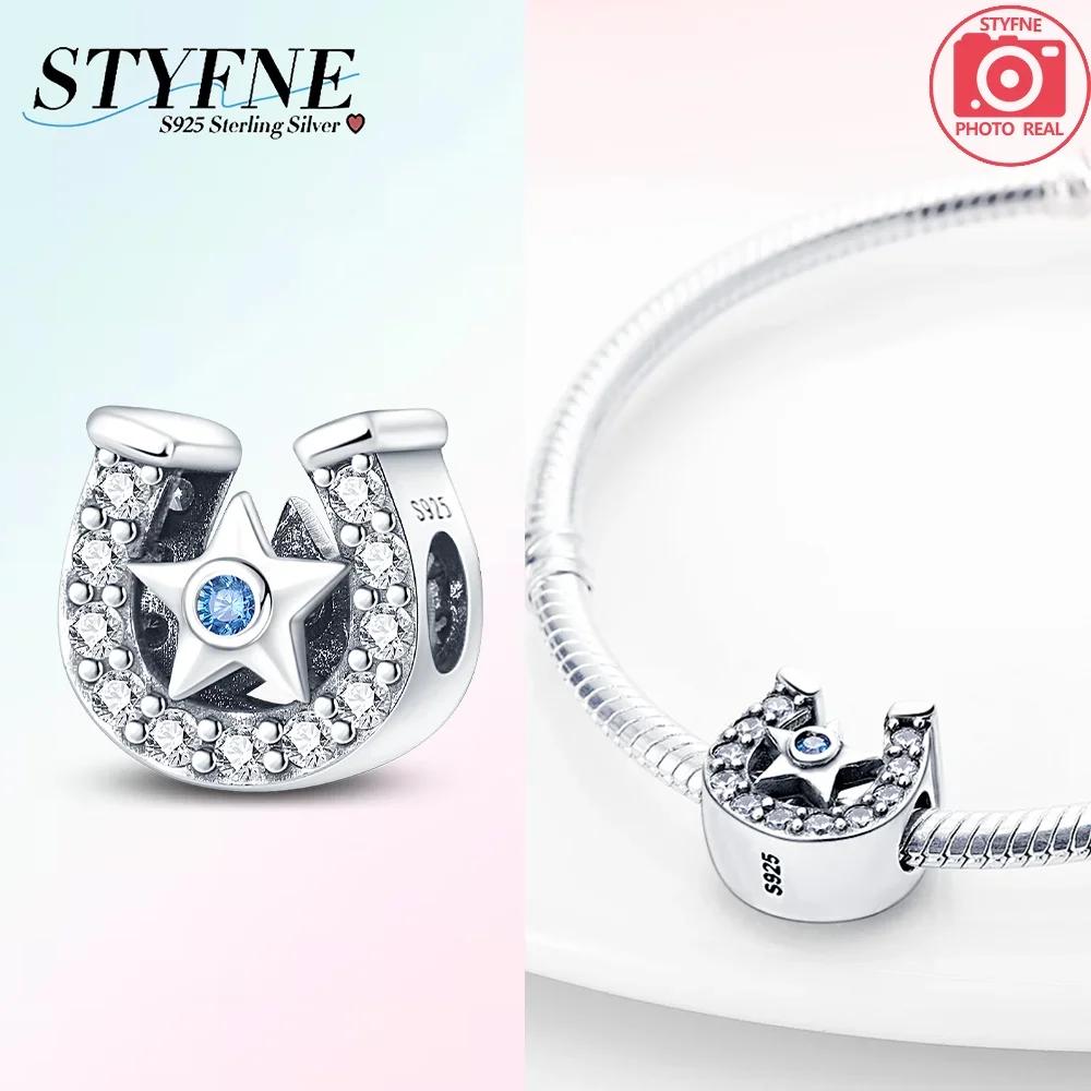 

Original Green Four-Leaf Clover Heart Star Pink U-Shaped Pendant Beads Fit Bracelet Copper Women Diy Fine Gift Accessory