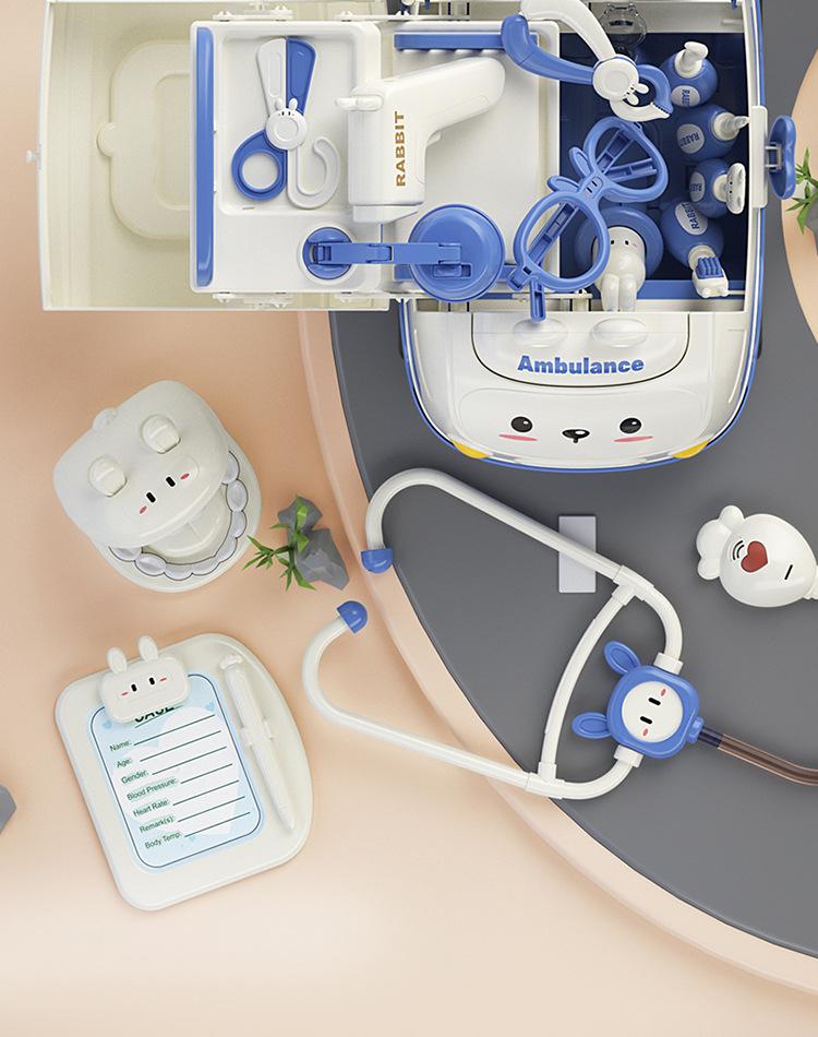 Children's Nana Rabbit Medical Cart Role-Play Doctor Set