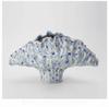 Abstract Ceramic Handicrafts Pleated Flowerpot Shell Vase Wavy Flower Vase Flower Arrangement Home Decoration Accessories