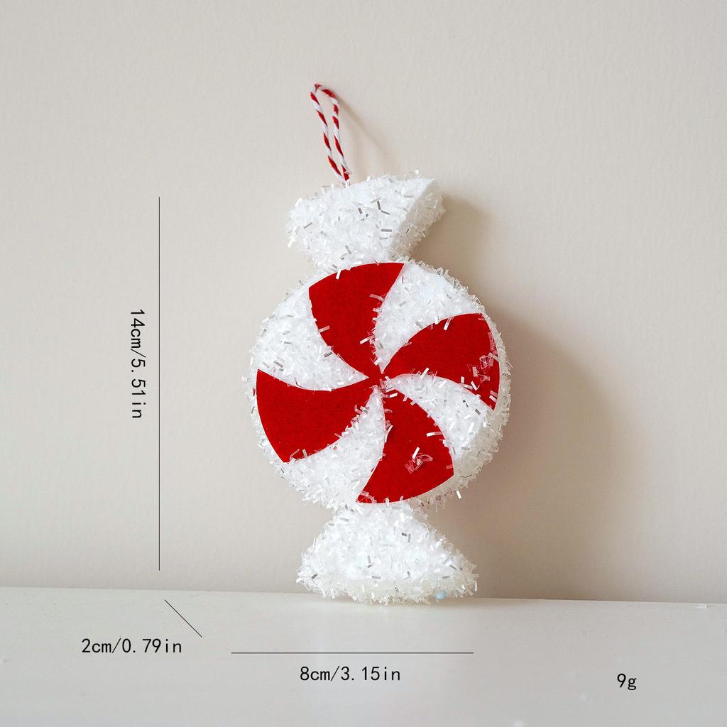 Multicolor Christmas Lollipop Decorations Foam Cartoon Candy Cane Hanging Pendants  New  Xmas Home Party Decor Navidad