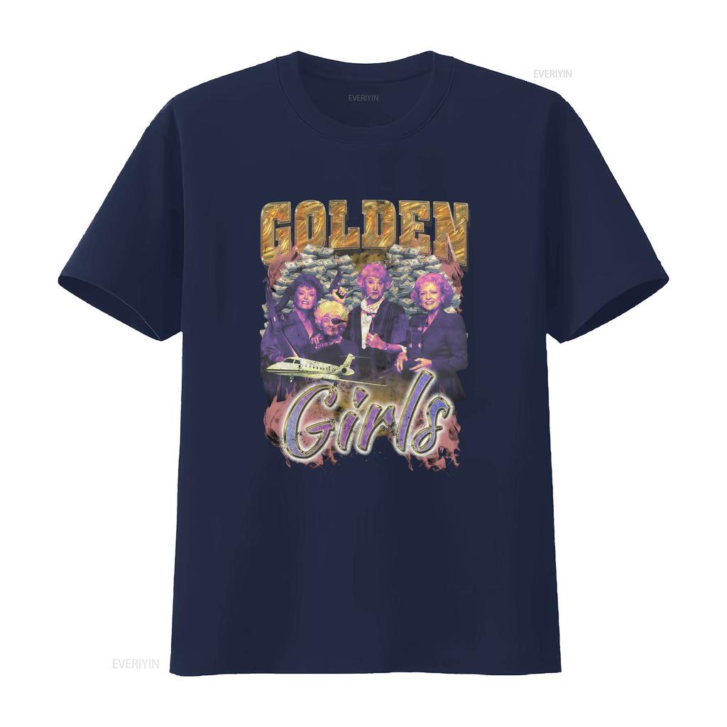 Retro Vintage Funny Gangster Golden Girls Print Casual Streetwear T Shirt vintage Washed fashion Breathable designer clothes