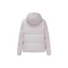 Anta Training Series Solid Color Hooded Zipper Brand Logo Embroidered Warm Thick Down Jacket Women Outerwear Light-Pink 162247931-5