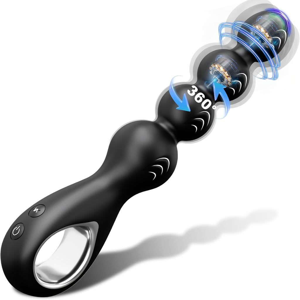 360° Rotating Anal Vibrator for Men Prostate Massager Butt Plug Anal Balls Adult Male Gay Masturbator Toy Sex Toys for Adult