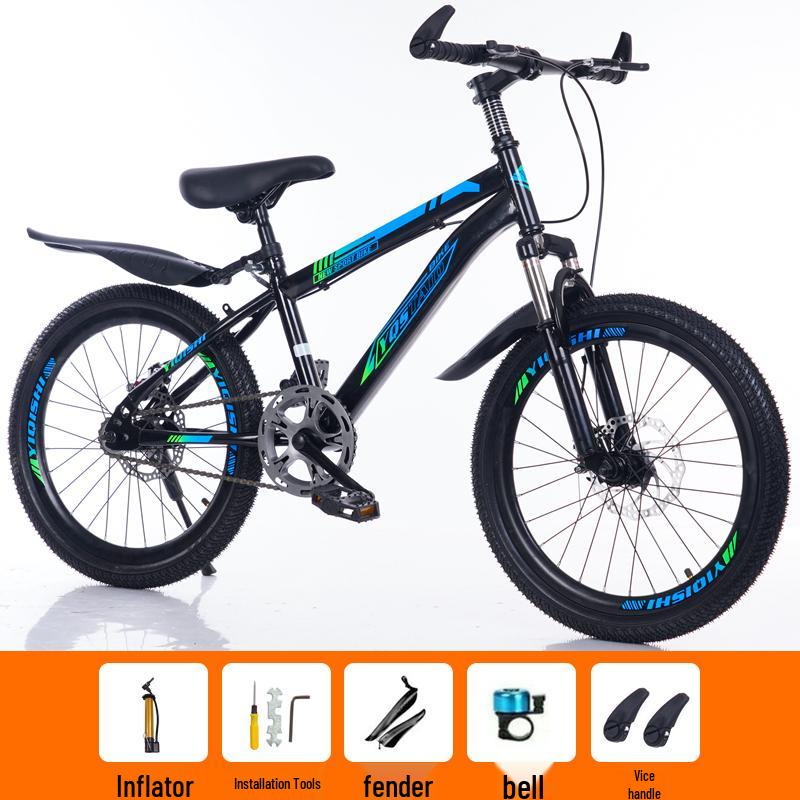 Children's Mountain Bike: Variable Speed, Disc Brake, Ages 6-12, Suitable for Boys, Girls, and Teens