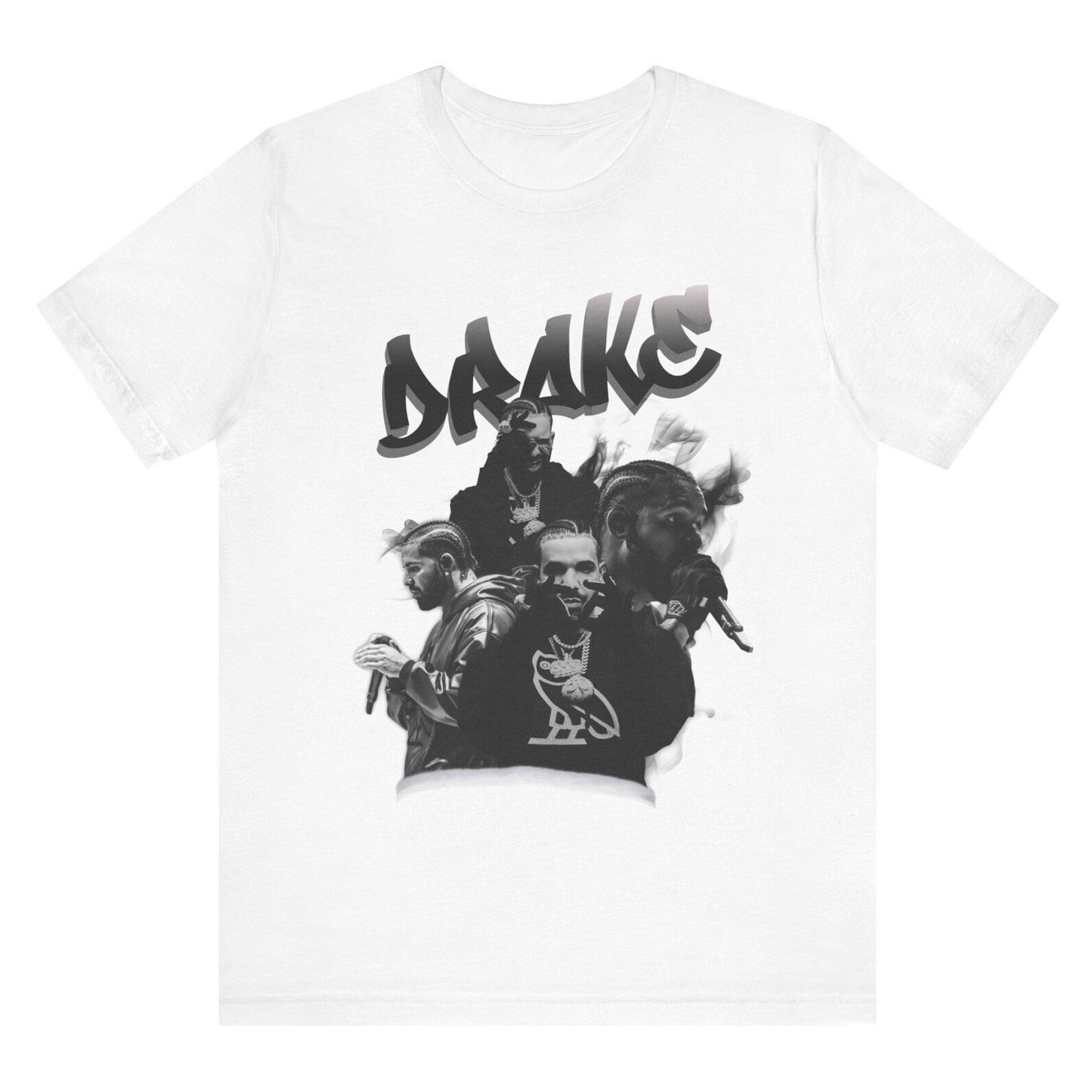 Drake Vintage Rap Shirt, Drake Graphic Tee, Hip Hop Bootleg T-Shirt, Rapper Streetwear, Drake Fan Gift, Music Graphic Tee 2XL