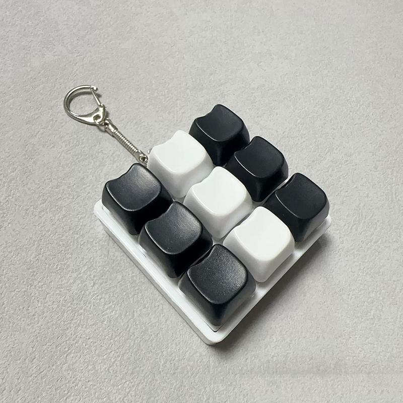 9 Keys Finger Keyboard Keycaps Fidget Toy Anti-Anxiety Point Keycaps Party Stress Relief Diy Keycaps Toy Keyboard Caps
