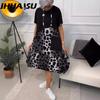 Women's Fashion Summer Spring Short Sleeve O-Neck Casual Dresses