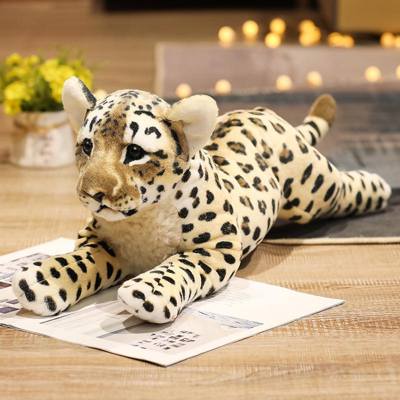 Plush Animal Toys: Tiger, Leopard, Golden Leopard, Lion Dolls for Home Decoration