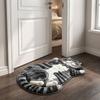 Anti-fouling Home Decor Carpet Non-Slip Cartoon Carpet Cute Cat-Shaped Area Rug  Living Rooms
