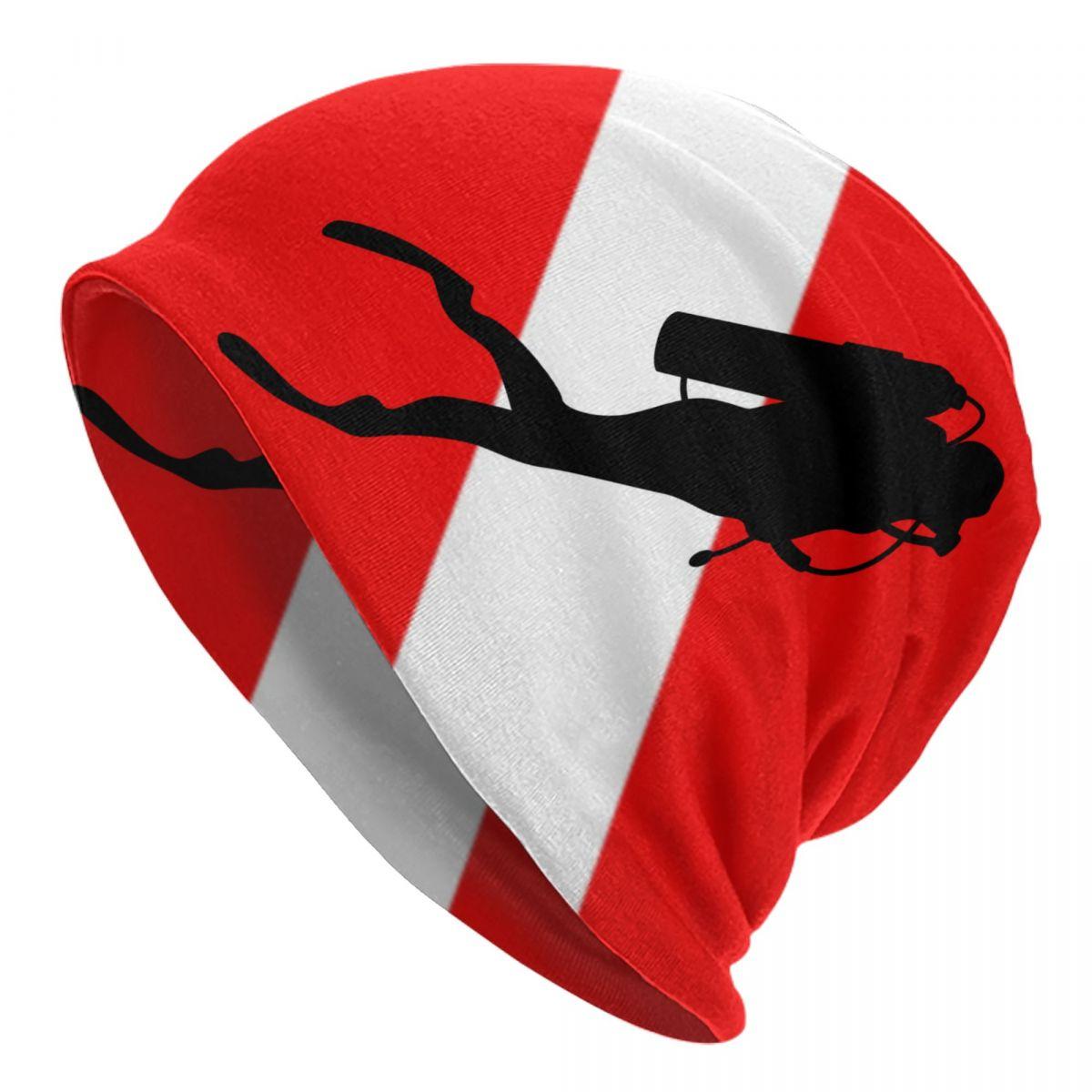 

2023 Спортивные аксессуары для подводного плавания с аквалангом, шапки Skullies, женские шапки унисекс для подводного плавания с флагом, шапочка-бини, шапка, подарки для дайвера под водой One Size