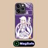 ReZero Emilia Waifu Mobile Phone Case for iPhone 17 16 15 14 13 12 11 Air Pro Max Plus Mini MagSafe Glass Colorful Cover Luxury