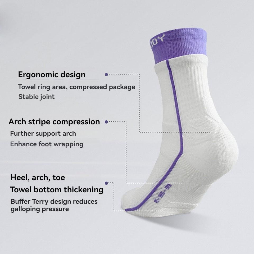 Gobygo Sommersportsocken Schweißabsorbierend Atmungsaktiv Stoßdämpfend Rutschfest Socken Outdoor Radfahren Basketball Tennis Socken