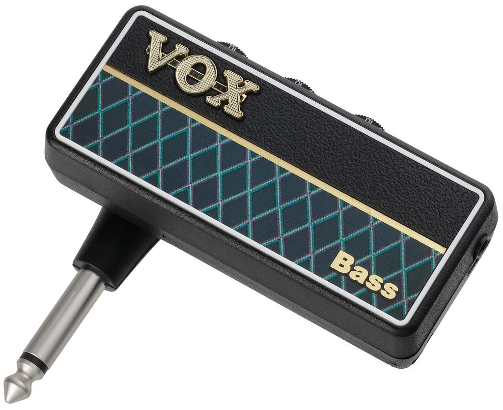 VOX amPlug2 Bass Headphone Amplifier for Bass: Compact, Cable-Free, Ideal for Home Practice, Battery-Powered, Built-in Rhythm Patterns (AP2BS)