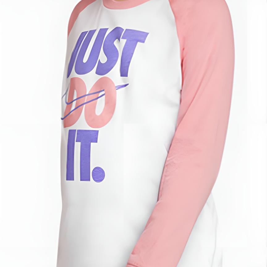 Nike Casual Sports Suit Color Block Round Neck Long Sleeve Long Pants Kids suits DQ3896-630
