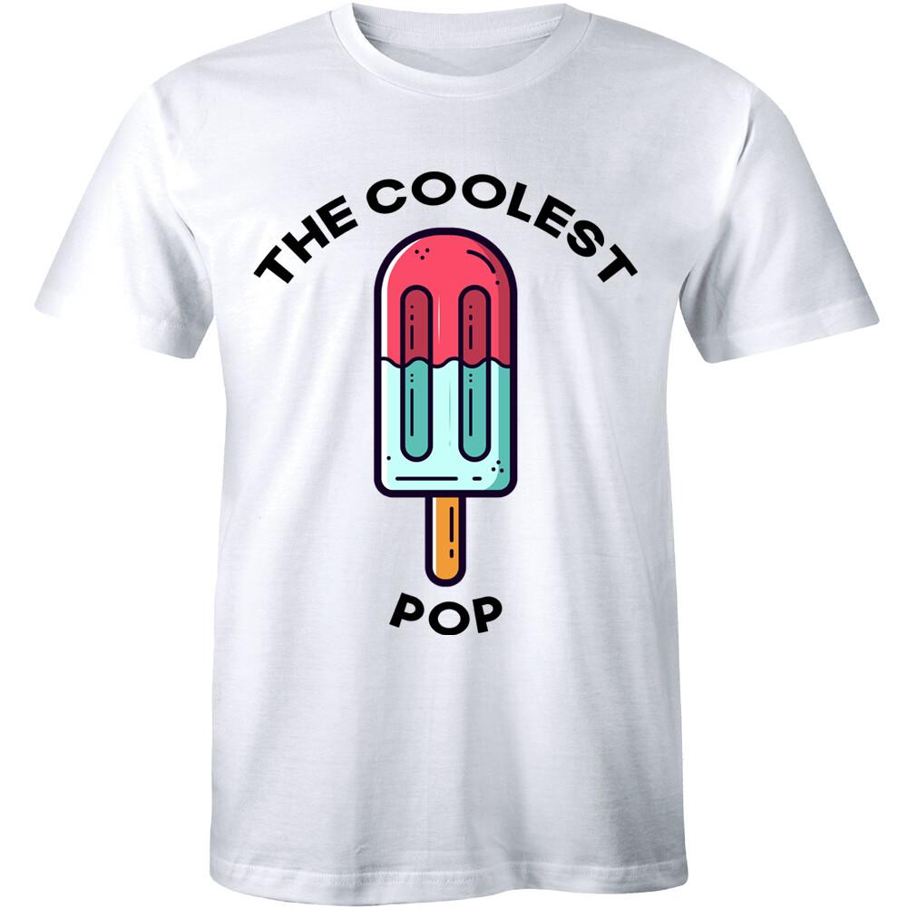 Mens Coolest Pop Funny Best Dad Ever Cool Popsicle Pun T shirt XXXXL