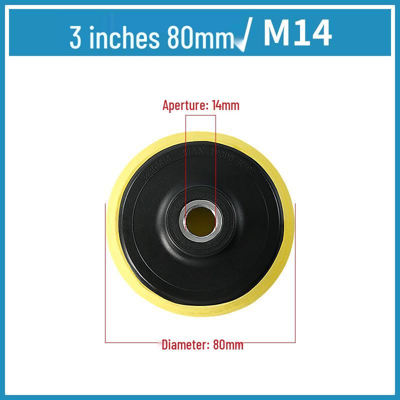 Self-Adhesive Polishing and Backing Pads for Angle Grinder: Wet, Dry, and Stone Options with Connector and Rubber Soft Backing Pad