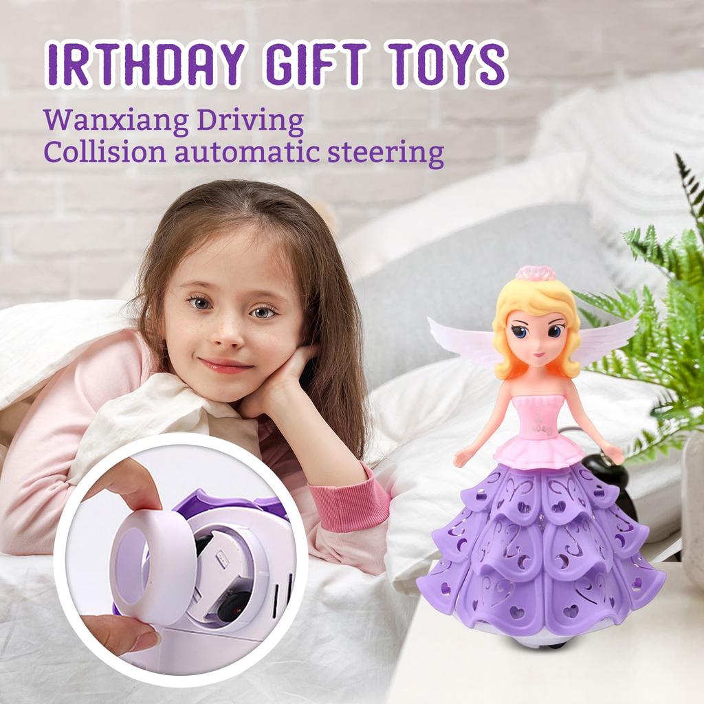 Tato panenka princezna, která kombinuje světla, hudbu a chůzi, je používána k utvoření nekonečné snové párty pro malé princezny.