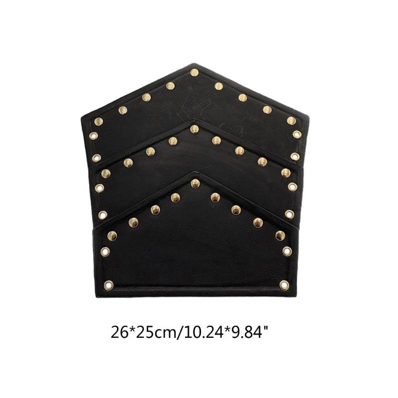 Vintage Renaissances Arm Guards Viking Arm Bracer Three-layer Rivet Faux Leather Arm Armors Costume Stage Props