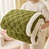 Fluffy Fleece Plaid Blanket Winter Thicken Blankets Duvet Cover Double Sided Sofa Bed Cover Soft Warm Throw Bedspread Bedroom