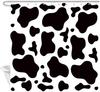 Farm Animal Shower Curtain Black and White Cow Pattern Anima Skin Print Bathroom Curtains Polyester Fabric Bathtub Set with Hook