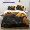 Bombay Cat and Rose Pattern Bedding Home Decoration Birthday Gift (1 * duvet cover + 2 * pillowcase, without core)