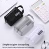 Purse Ple Nylon Mesh Large Capacity Bag Storage Soft Fashionable Comfortable Zipper Durable Stationery Convenience