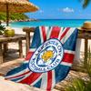 Fc Crest Design Printed Microfiber Beach Towel, Soft And Absorbent, Quick-Dry, Ideal for Summer Travel, Beach Essential, Swimming Pool