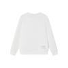 Fila Letter Print Crew Neck Casual Pullover Sweatshirt Men Sweatshirt Cloud-Mushroom-White F11M419202F-WT