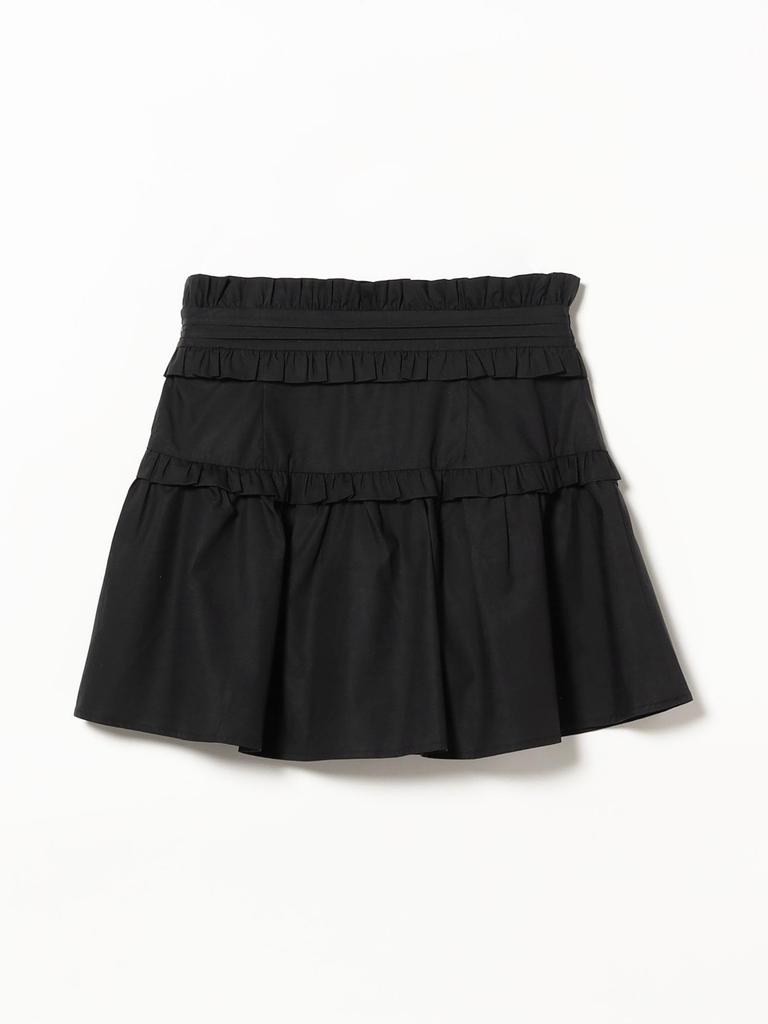 Ray Beams Sister Jane Birdie Ruffle Mini Skirt, Women's, Black, Size S