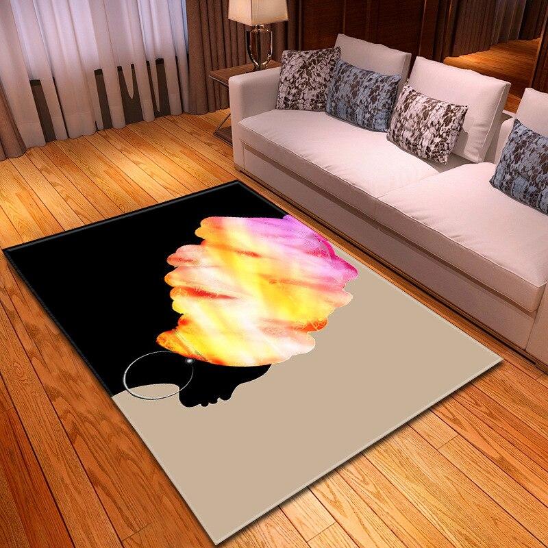 3D Ancient Colorful Egypt Woman Printed Carpet Living Room Sofa Floor Doormat Home Non-slip Rug Bedroom Washable Area Rug Custom