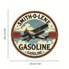 Smith O Lene Retro Metal Tin Sign Vintage Aviation Wall Decor Garage Bar Man Cave Weatherproof Round Aluminum Gift
