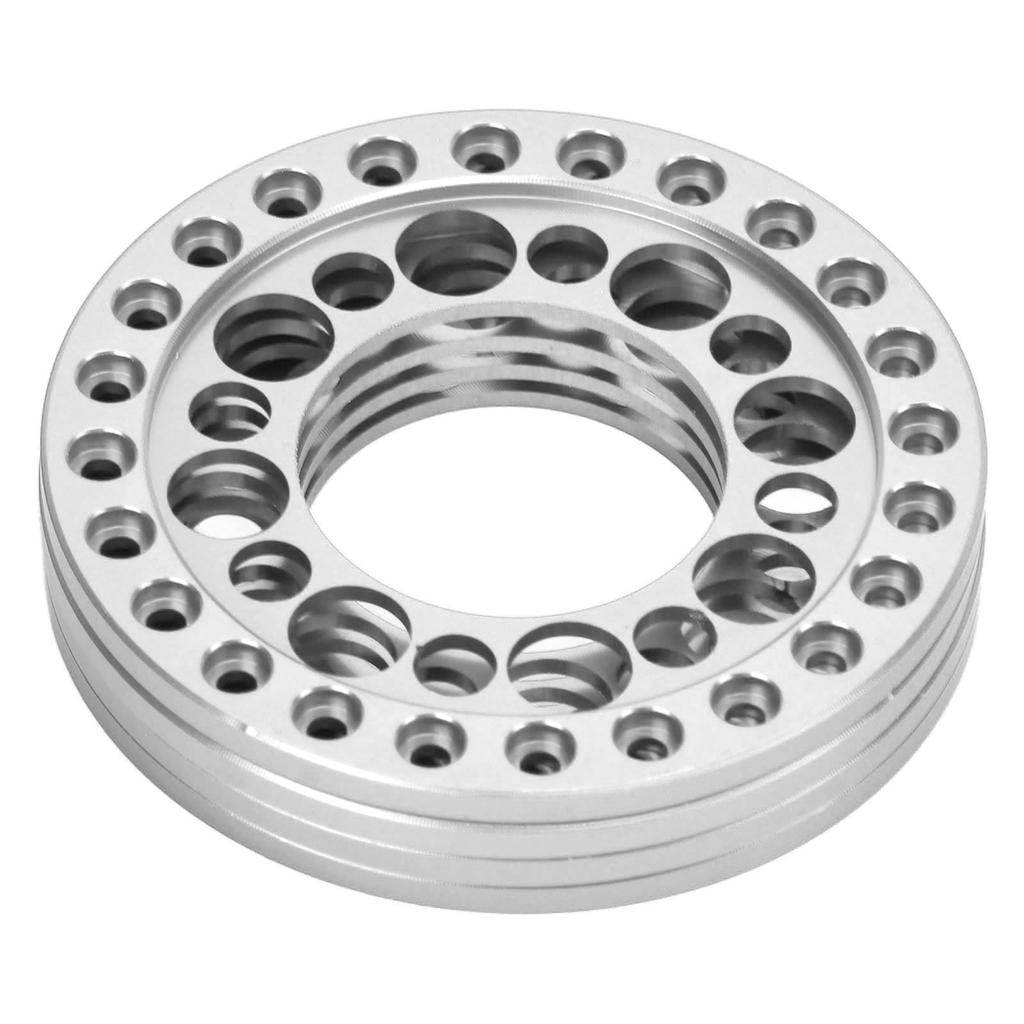 4pcs RC Wheel Rim Ring Beadlock Wheel Rim Replacement Ring for Axial SCX10 90046 for Traxxas TRX4 1 10 RC Car Silver